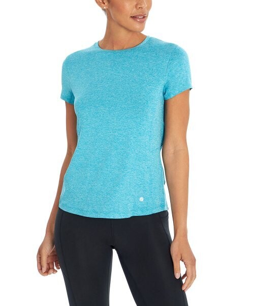 Heather Caribbean Sea Sport Crewneck Tee Heather Caribbean Sea Sport Crewneck Tee