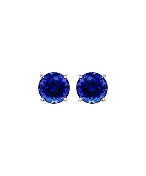 Dark Blue Stud Earrings With Swarovski¬Æ Crystals