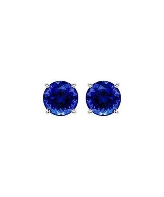 Dark Blue Stud Earrings With Swarovski¬Æ Crystals