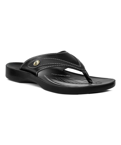 Black Frondle Flip-Flop