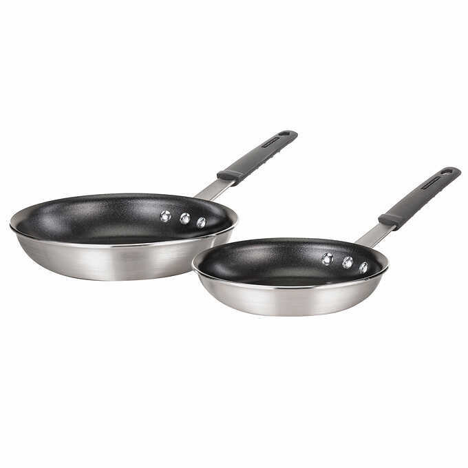 Tramontina 2-piece Fry Pan with Non-stick Silicone Grips
