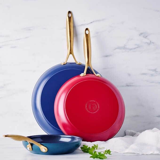 GreenPan Jewel 3-piece Ceramic Skillet Set