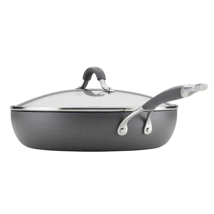 Circulon Radiance 12" Hard Anodized Deep Skillet with Lid