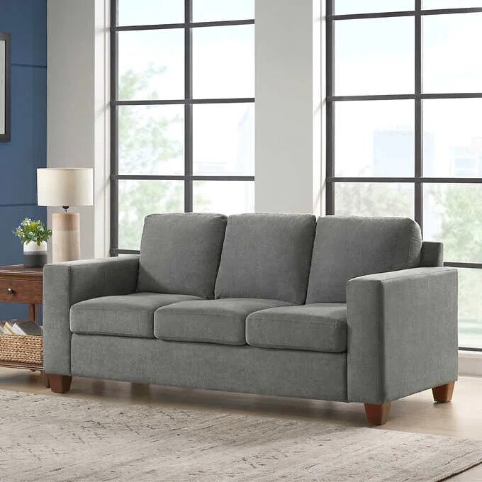 Cassidy Fabric Sofa, Color: Gray