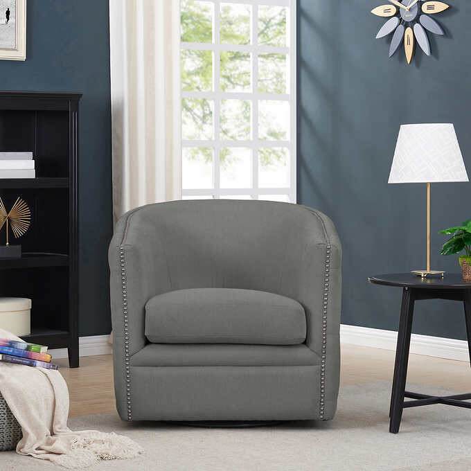 Lazarus Swivel Barrel Chair