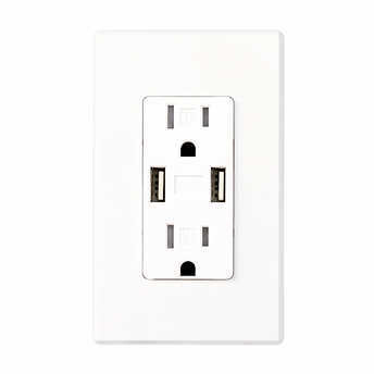 Feit Electric Wall Receptacle with USB Ports