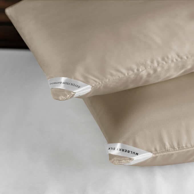 NIGHT Dual Sided Beauty Pillowcase, 2-pack, Color: Beige