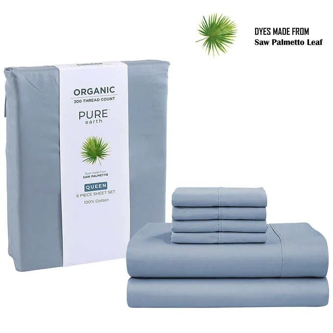 Pure Earth Organic 6-piece Sheet Set