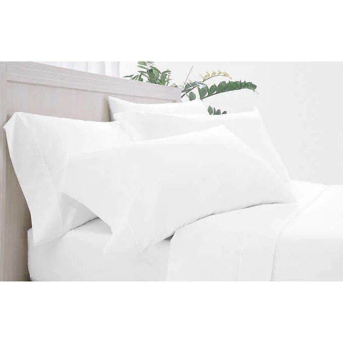 Pure Essentials Antimicrobial 400 Thread Count 6-piece Sheet Set, Color: White