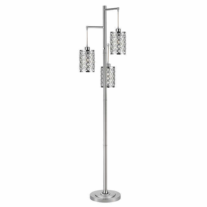 Gisele Crystal 3 Arm Floor Lamp