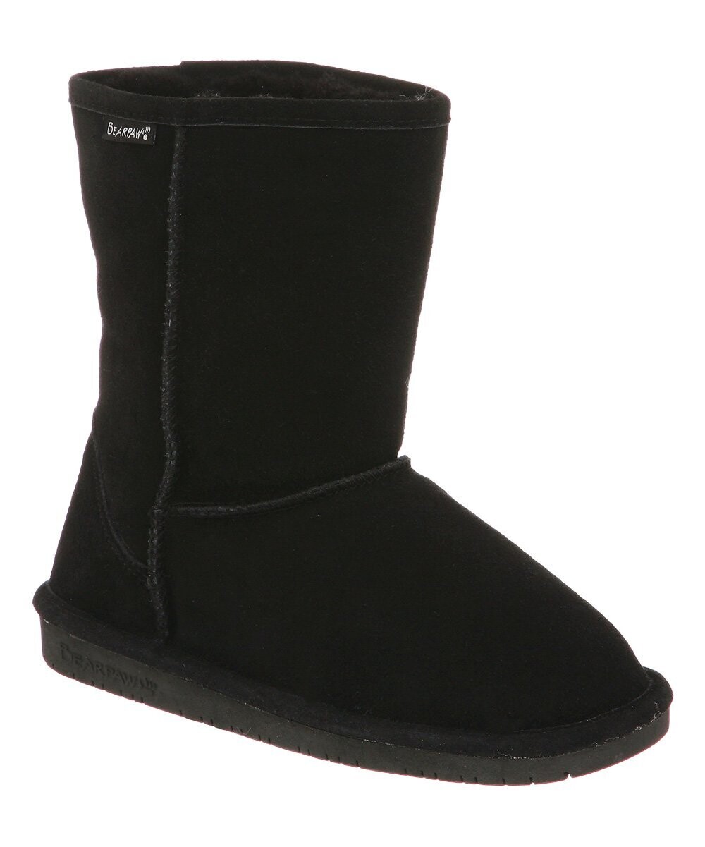 Emma Short Suede Boot, Color: Black