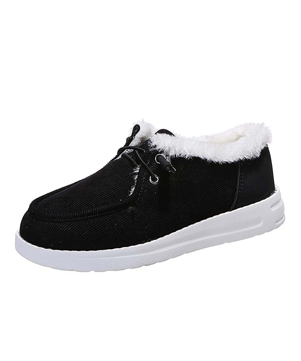 Fleece-Accent Boat Sneaker