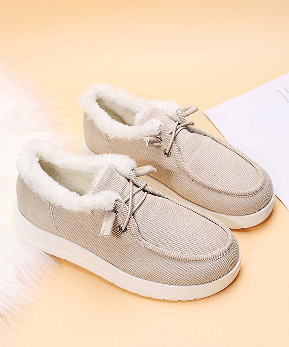 Fleece-Accent Boat Sneaker