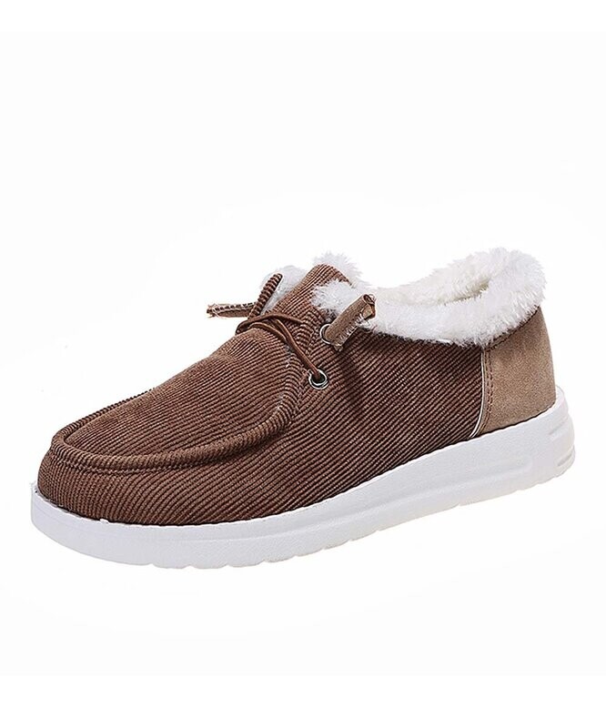 Fleece-Accent Boat Sneaker