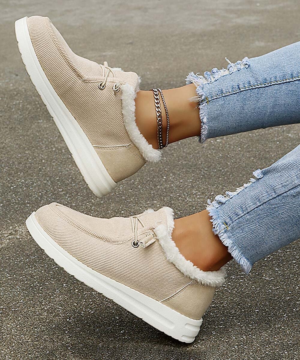 Fleece-Accent Boat Sneaker