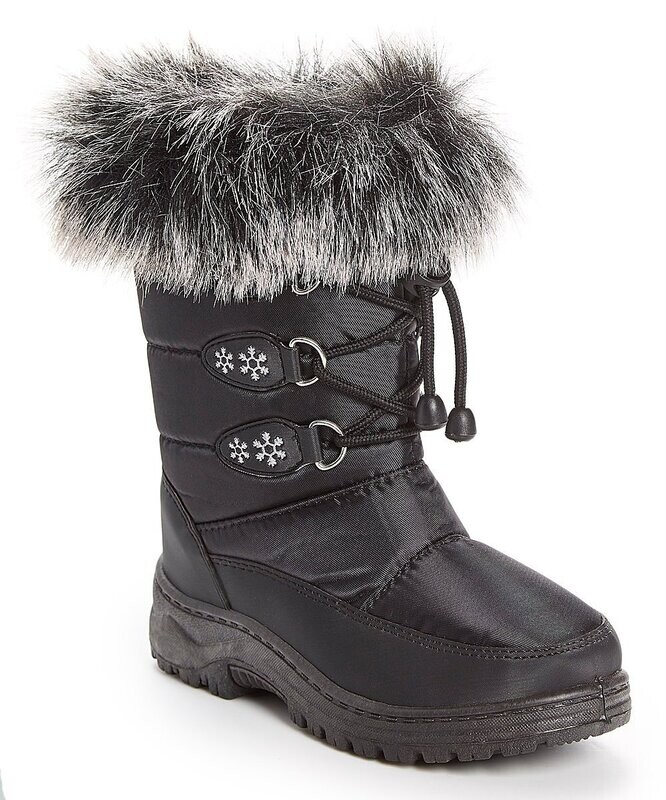 Snowflake Faux Fur Snow Boot