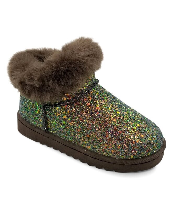 Sparkling Furry-Trim Boot