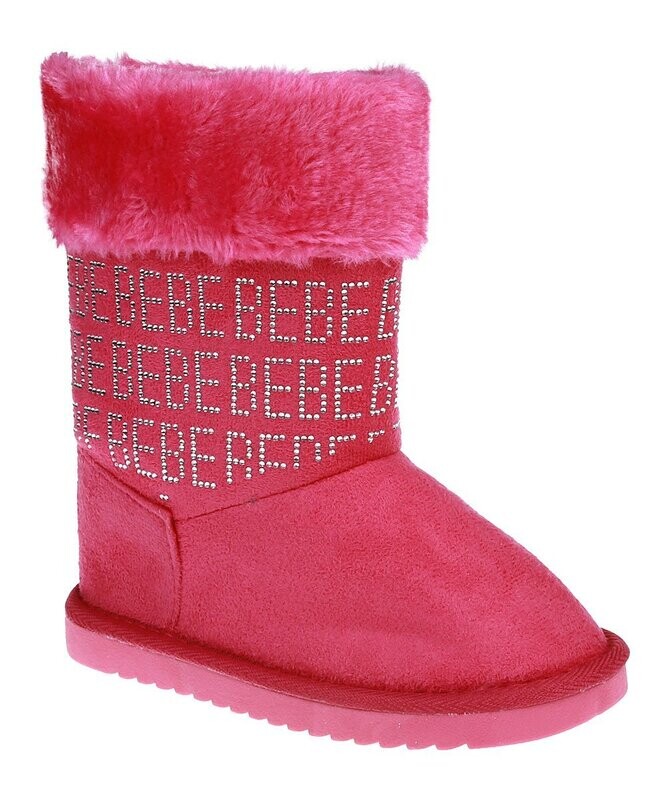 Faux Fur-Trim Logo Boot