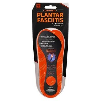 Provonic Copper Plantar Fasciitis Mens Insole, 2-pack