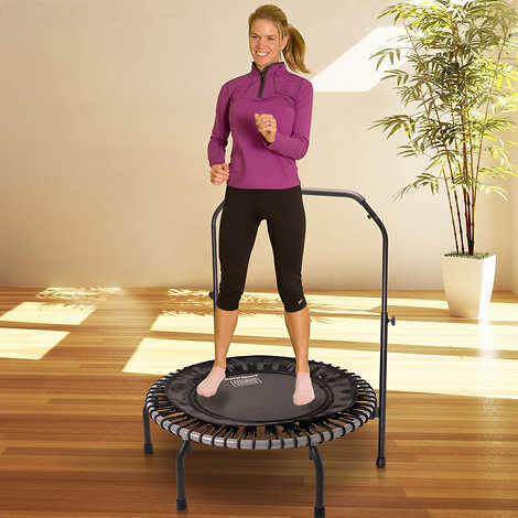 JumpSport 350i Fitness Trampoline, with 1-year of Streaming Video Workouts