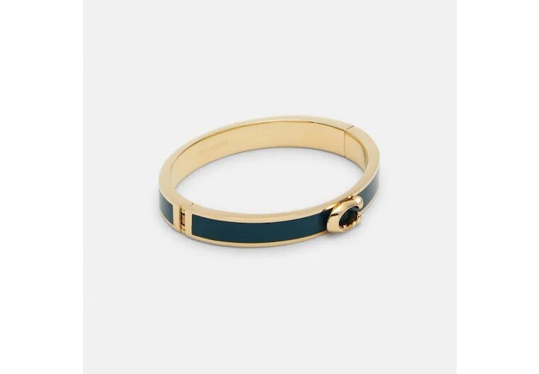Coach Signature Push Hinged Bangle