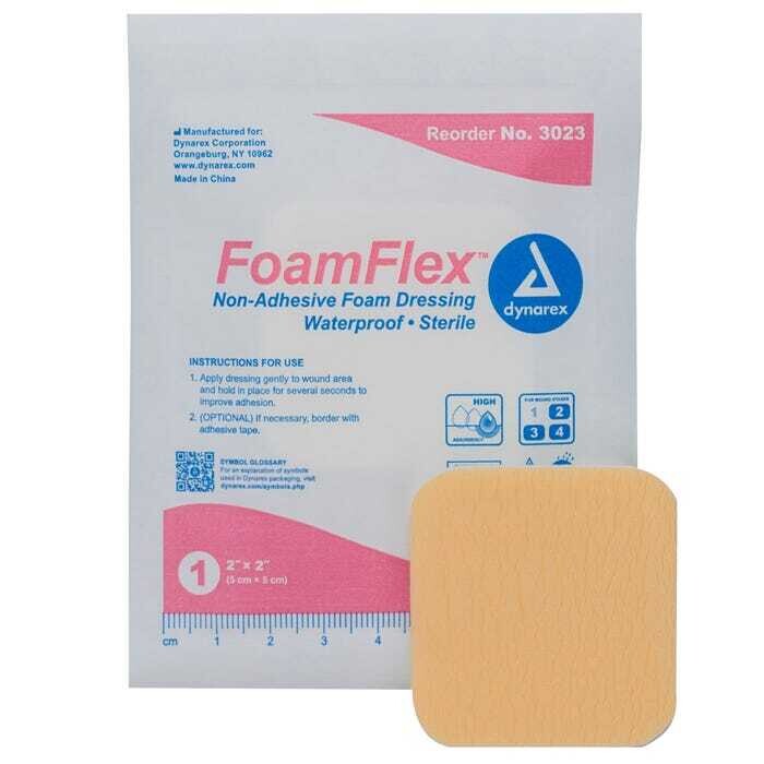 FoamFlex Non-Adhesive Waterproof Foam Dressings FoamFlex Non-Adhesive Waterproof Foam Dressings