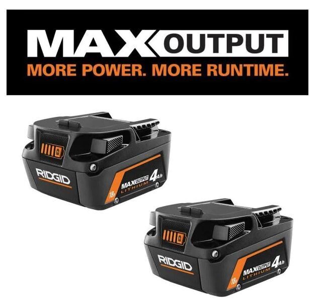 18V Lithium-Ion MAX Output 4.0 Ah Battery (2-Pack)