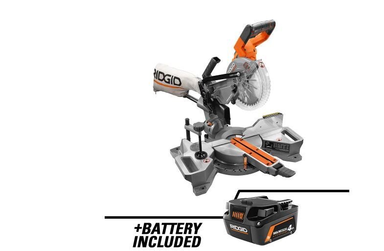 Brushless 7-1/4 in. Dual Bevel Sliding Miter Saw with 18V 4.0 Ah MAX