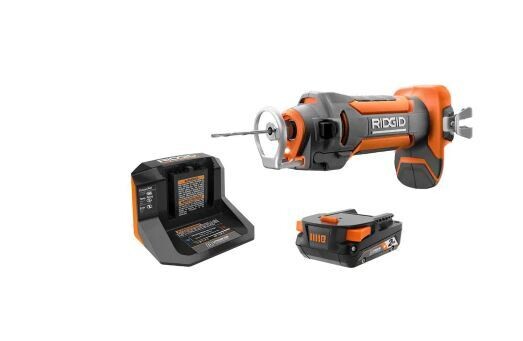 18V Drywall Cut-Out Tool Kit with 2.0 Ah Battery and Charger