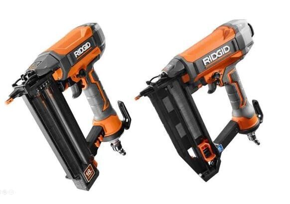 Pneumatic 18-Gauge 2-1/8 in. Brad Nailer and 16-Gauge 2-1/2 in. Straight Finish Nailer Kit Pneumatic 18-Gauge 2-1/8 in. Brad Nailer and 16-Gauge 2-1/2 in. Straight Finish Nailer Kit
