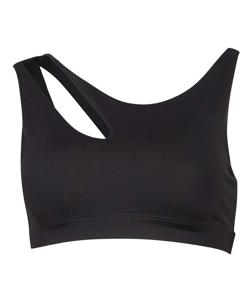 Black Cutout Peak Bralette - Women Black Cutout Peak Bralette - Women