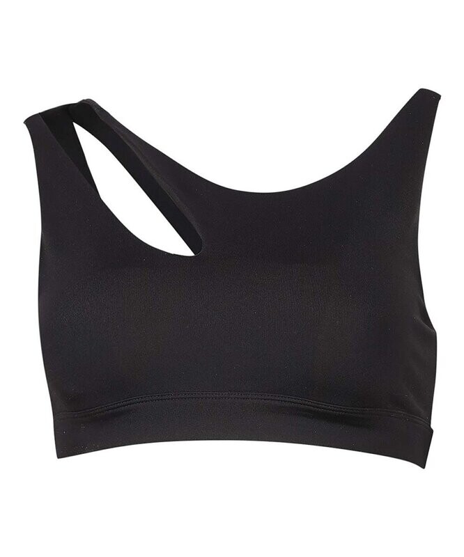 Black Cutout Peak Bralette - Women