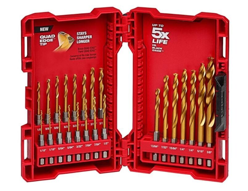 SHOCKWAVE IMPACT DUTY Titanium Drill Bit Set (23-Piece) SHOCKWAVE IMPACT DUTY Titanium Drill Bit Set (23-Piece)