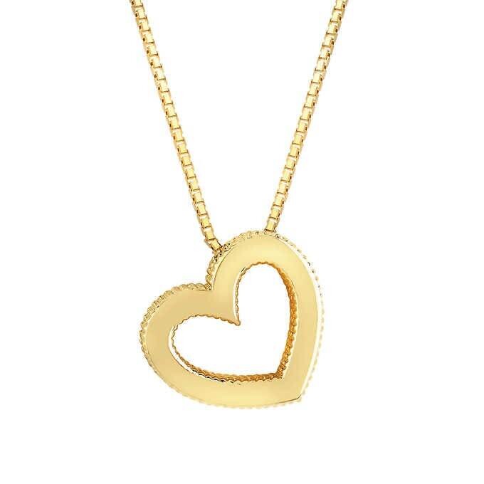 14kt Yellow Gold Heart Necklace