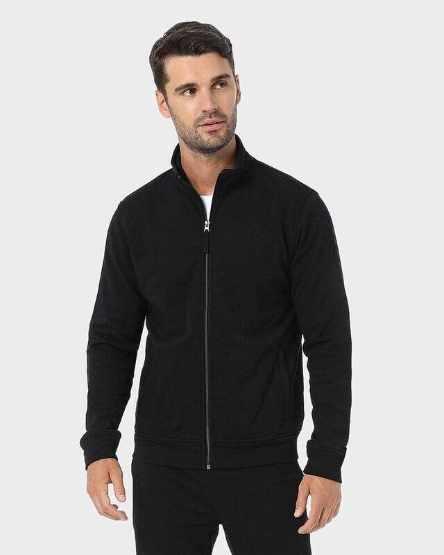 MEN'S COTTON TERRY TRACK JACKET