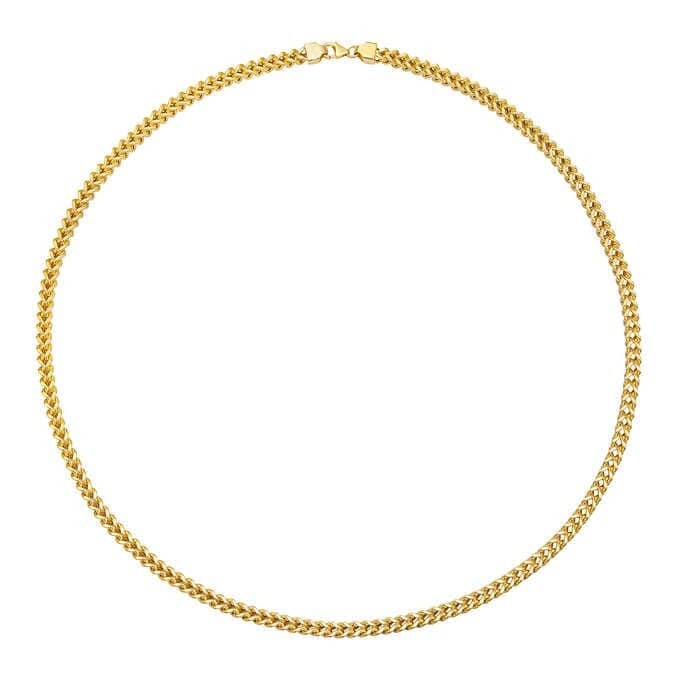 14kt Yellow Gold Franco Chain Men's Necklace 14kt Yellow Gold Franco Chain Men's Necklace