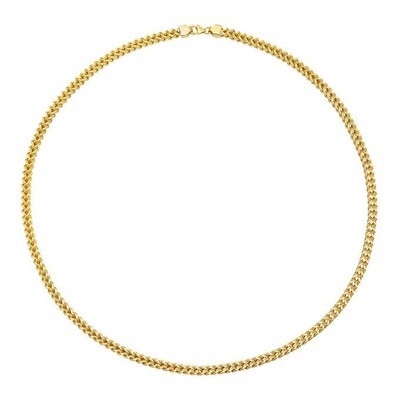 14kt Yellow Gold Franco Chain Men's Necklace