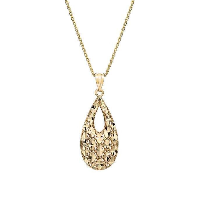 14kt Yellow Gold Teardrop Pendant