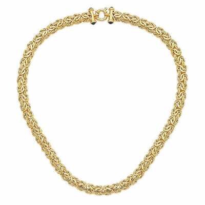 14kt Yellow Gold Byzantine Link Necklace