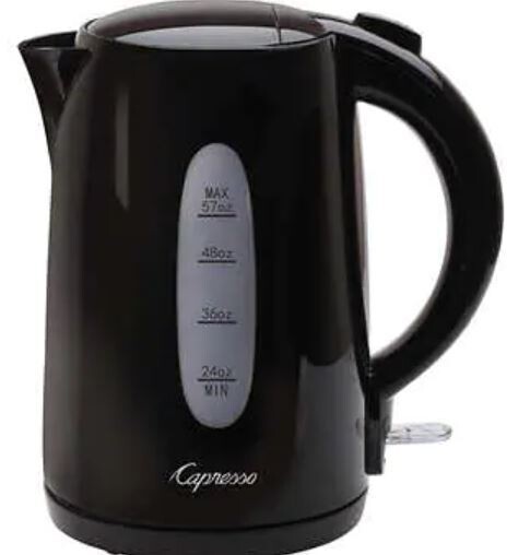 Capresso 57 fl oz Electric Kettle, Black