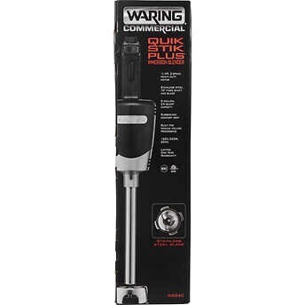 Waring Commercial Quik Stik Plus 1/2 Horsepower Immersion Blender, Medium-Duty, Stainless Steel Waring Commercial Quik Stik Plus 1/2 Horsepower Immersion Blender, Medium-Duty, Stainless Steel