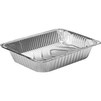Durable Packaging Half-Size Deep Aluminum Foil Steam Pan, 100 ct