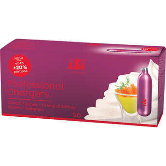 iSi North America Professional Cream Charger N2O, 50 ct