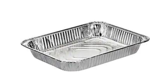 Durable Packaging Half-Size Shallow Aluminum Foil Steam Pan, 100 ct
