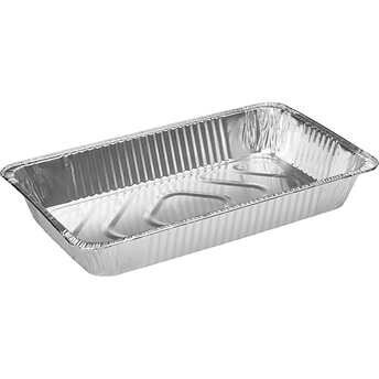 Durable Packaging Full-Size Deep Aluminum Foil Steam Pan, 50 ct