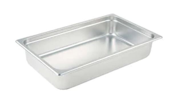 Winco 4" Anti-Jam Steam Pan, Full Size, Stainless Steel-6 per case.