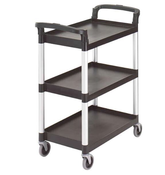 Cambro KD Service and Busing Cart, Black
