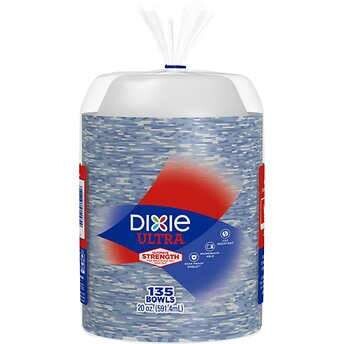 Dixie Ultra Paper Bowl, 20 oz, 135 ct