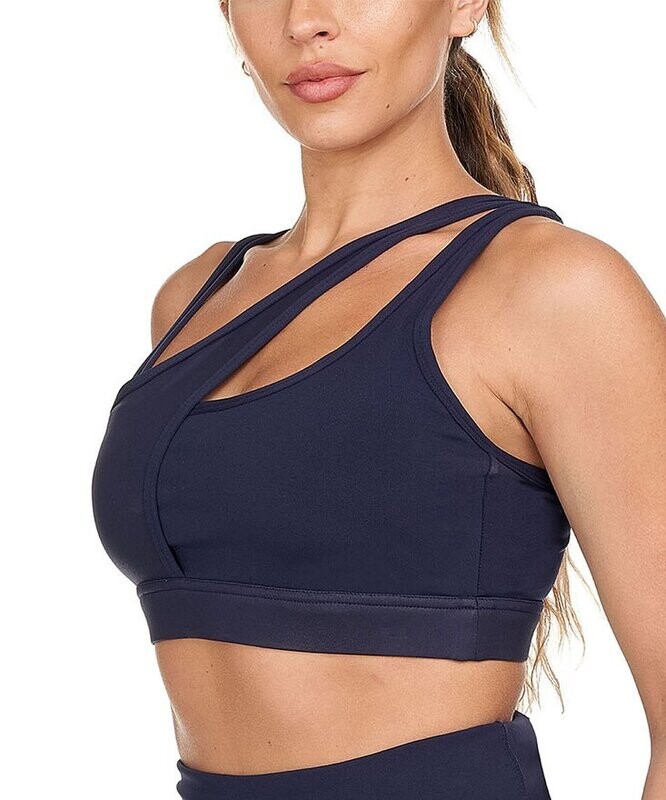 Removable-Strap Sports Bra