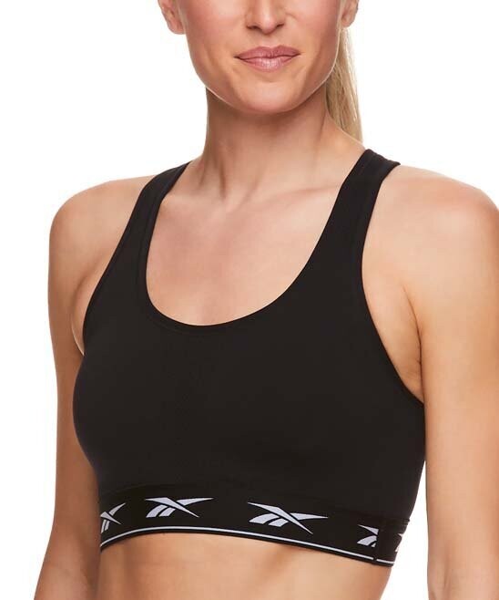 Lichen Stellar Seamless Racerback Sports Bra, Color: Black